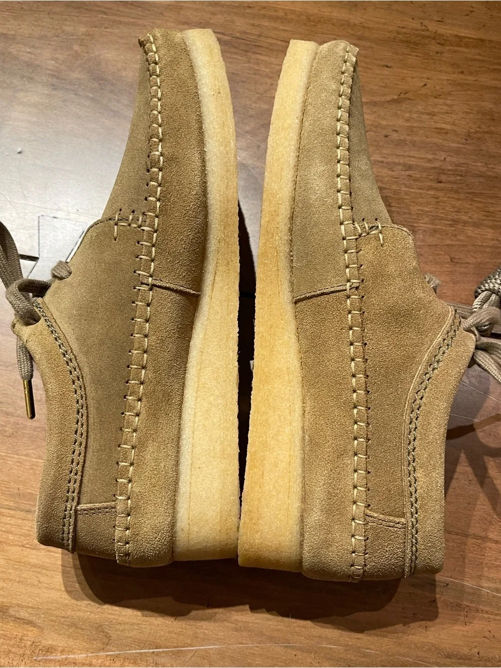 Clarks suede upper